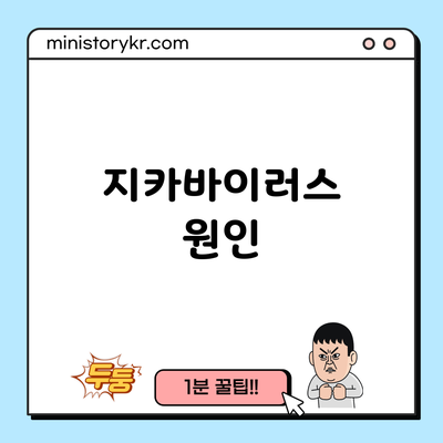 지카바이러스: 원인