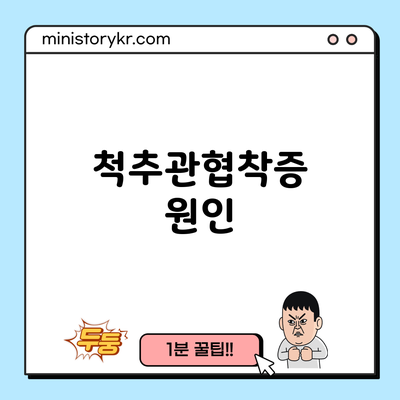 척추관협착증: 원인