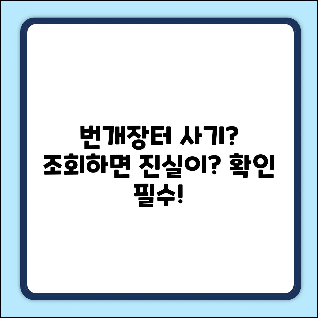 번개장터 사기 이력 조회, 진짜 될까?
