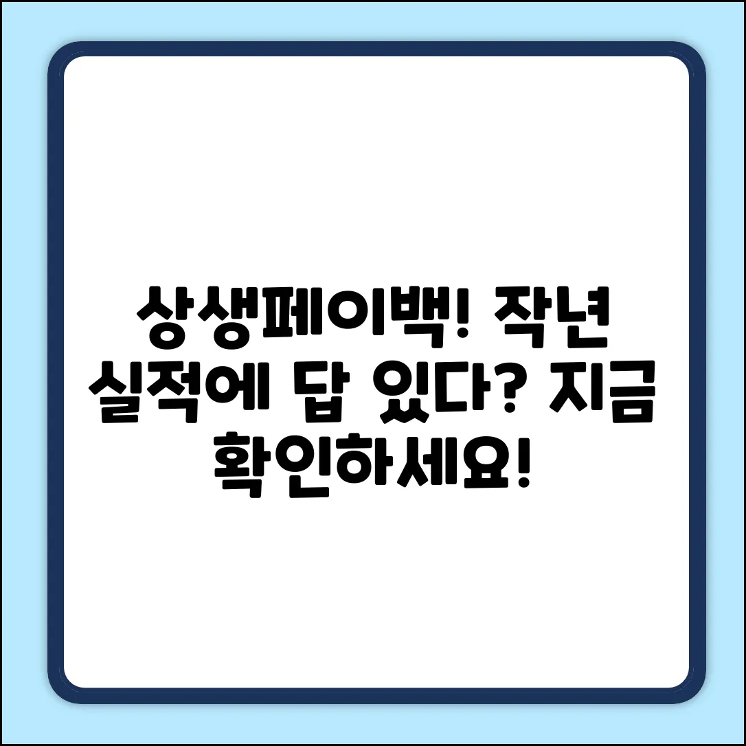 상생페이백신청, 작년 카드 사용 실적에 답이?