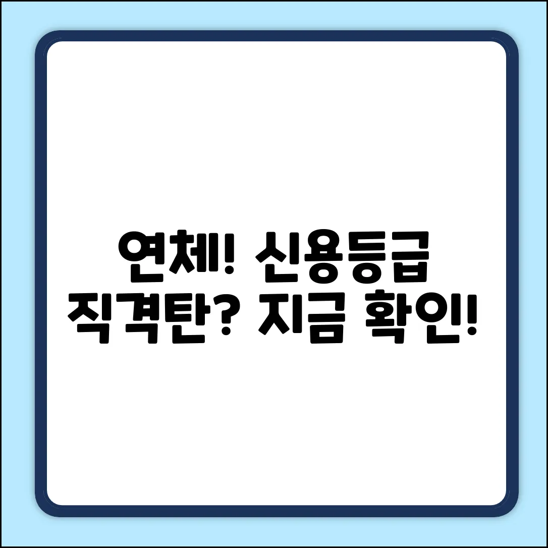 연체 기간, 신용평가에 얼마나 치명적일까?