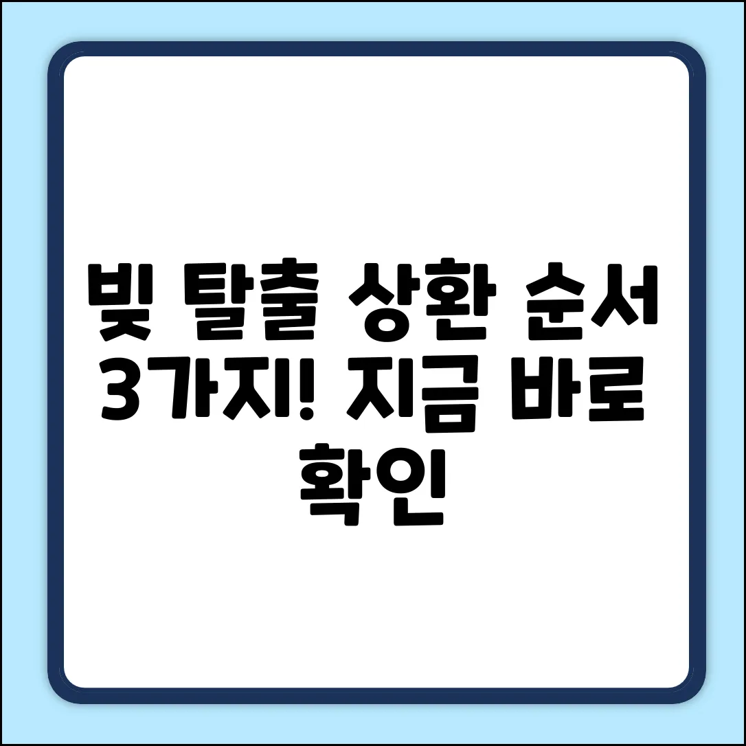 빚탈출! 대출 상환 순서 3가지 핵심 전략