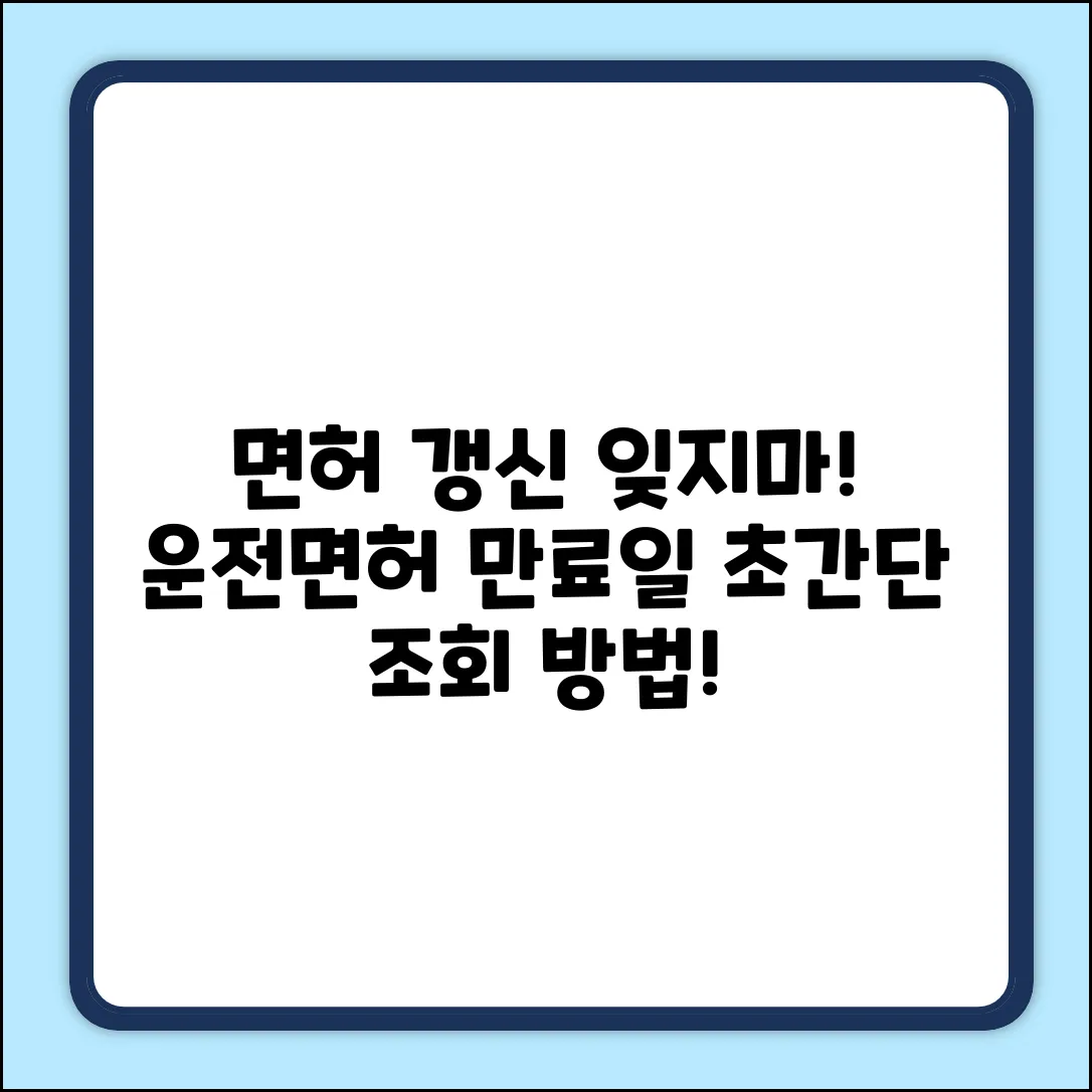 내 운전면허, 취득일자 & 만료일자 확인법은?