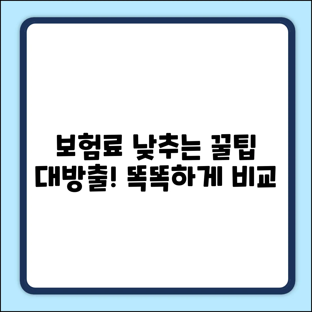 종합보험 비교, 현명하게 하는 법은?