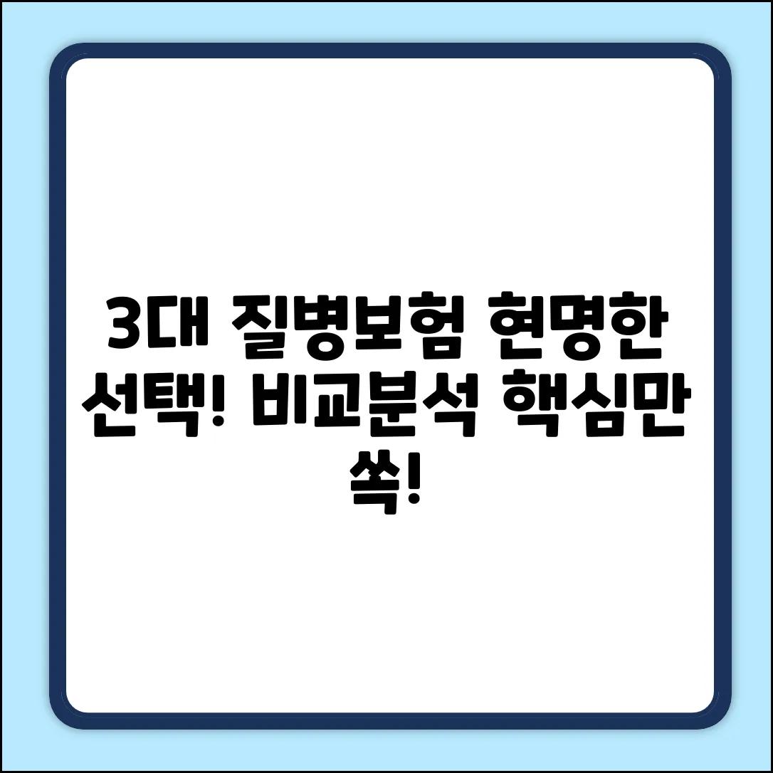3대질병보험 비교! 현명한 선택의 놀라운 비밀