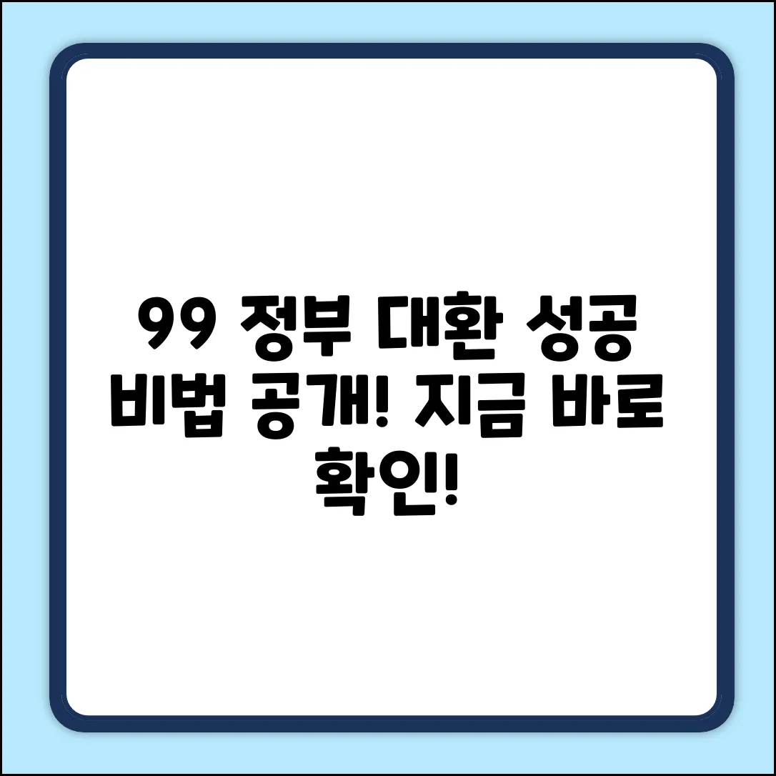 정부대환대출 성공률 99% 비법