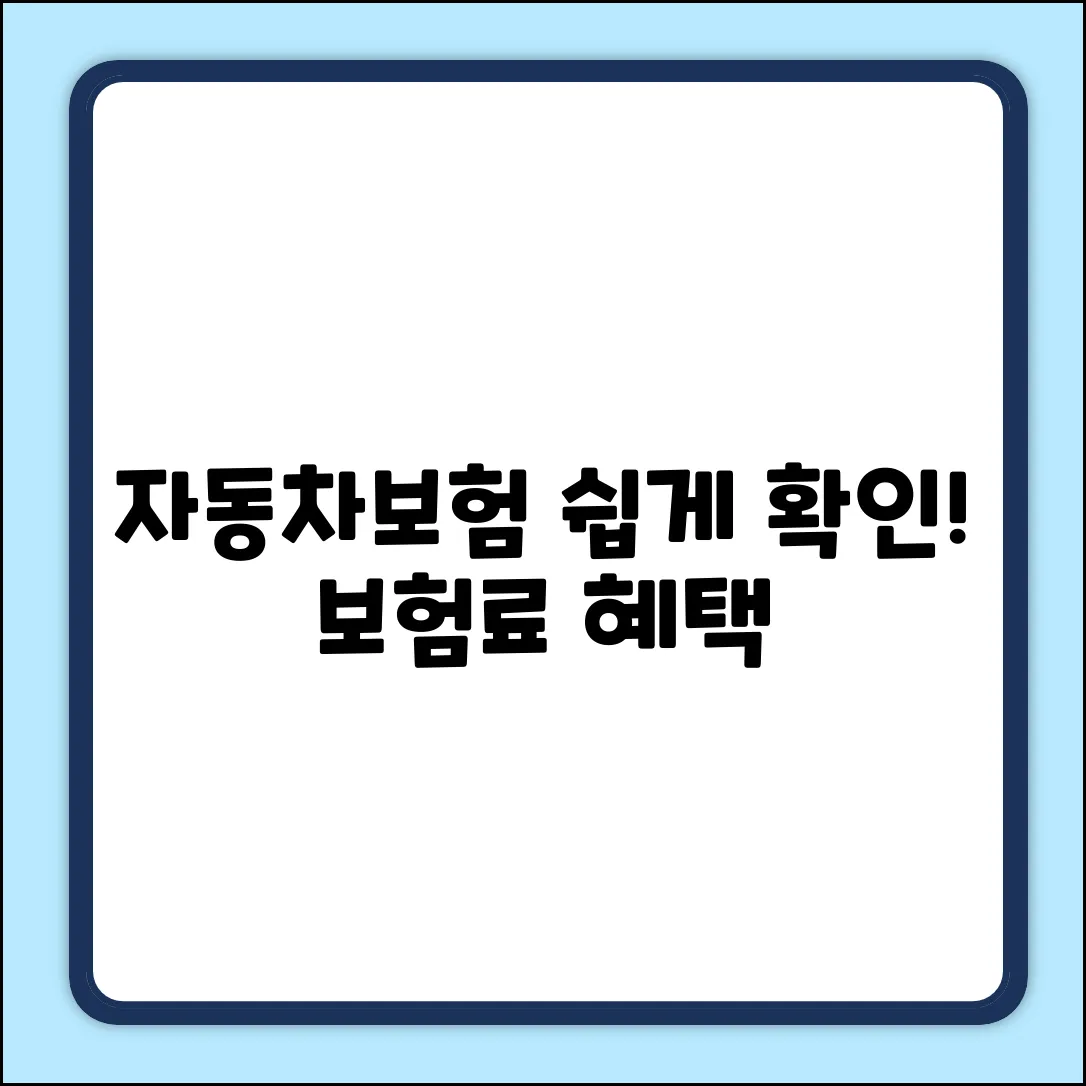 자동차보험 동일증권, 누구나 쉽게 확인!