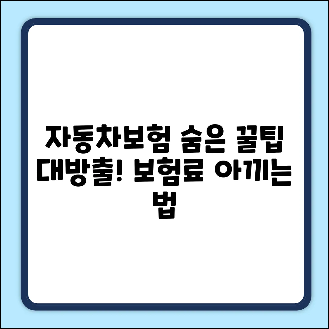 자동차보험 혜택 완벽 가이드: 숨은 꿀팁🍯