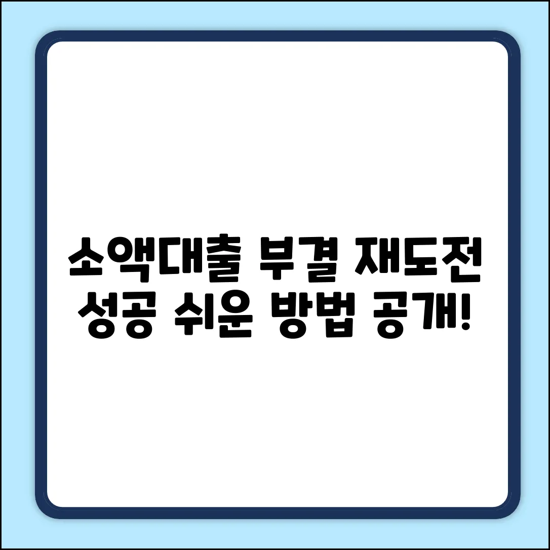 소액대출 부결? 누구나 쉽게 재도전!