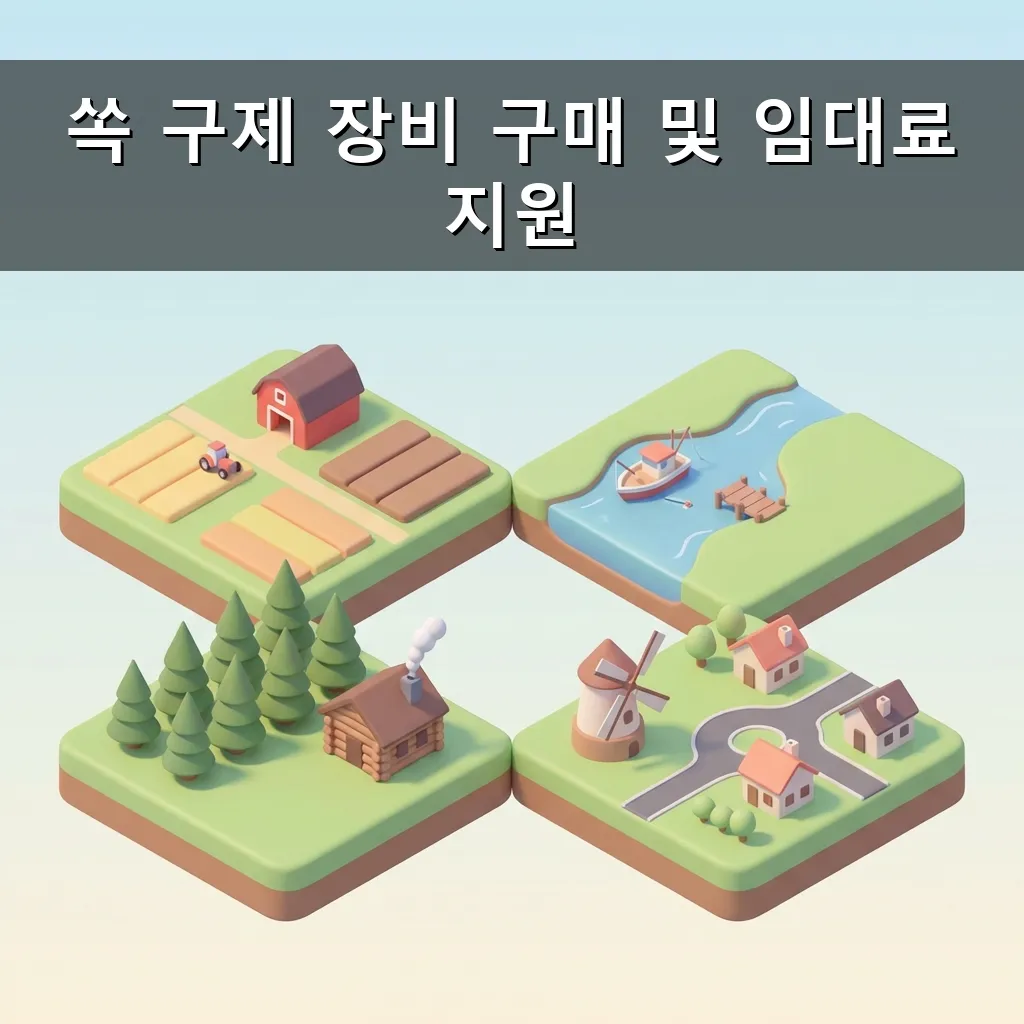 쏙 구제 장비 구매 및 임대료 지원 신청 방법 및 혜택 안내 총정리